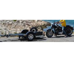 remorque porte moto neuve abaissante jusqu'au sol pour toutes cylindrées CU 415 KG