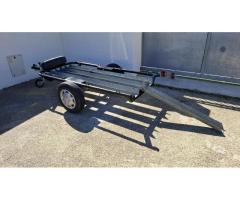 Remorque porte-moto / VTT – 2m×1m – attelage standard