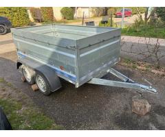 Remorque double essieu Trigano RA 230 à louer – PTAC 500 kg