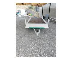 REMORQUE PLATEAU DOUBLE ESSIEU Bagagère / Moto / Quad 2 Essieux 750 PTAC