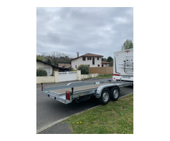 Remorque porte voiture double essieux