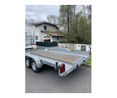 Remorque porte voiture double essieux