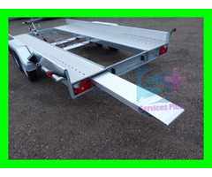 Location remorque porte voiture 2000Kg - CU 1660Kg Formation B96 minimum