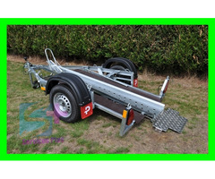 Location remorque basculante porte grosse moto PTAC 750Kg - CU 592 Kg Chargement Facile