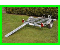 Location remorque porte moto PTAC 750 Kg CU 647Kg pour 3 sportives 2 Harley