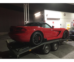 Porte voiture double essieux avec stabilisateur