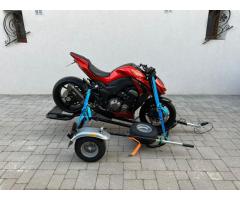 Remorque moto chargement a plat