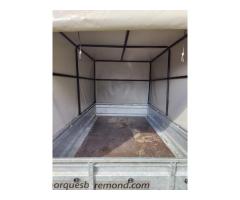 Remorque 1 essieu PTAC 750kg bagagère / moto