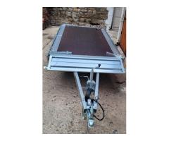 2 essieux ridelles et plateau 750kg