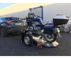 Remorque porte moto abaissante