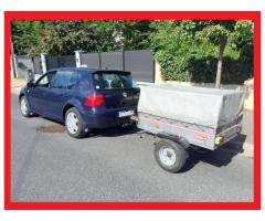 LOCATION - Remorque bagagère bachée simple essieu