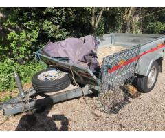 Remorque basculante TEMA 205 X 125 cm Gris