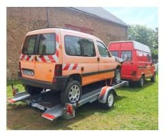 LOCATION ou REMORQUAGE - Remorque porte-voiture simple essieu PTAC 1300kg