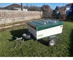 Remorque avec porte vélo