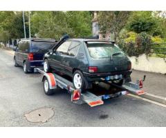 LOCATION ou REMORQUAGE - Remorque porte-voiture simple essieu PTAC 1300kg